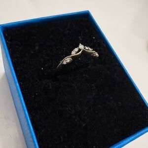 14k White Gold Diamond Princess Band